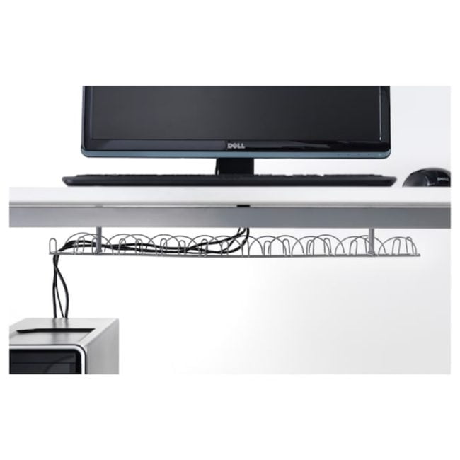 SIGNUM Cable trunking horizontal, silver-colour, 70 cm