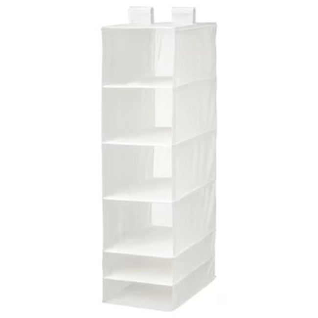 SKUBB Storage with 6 compartments, white