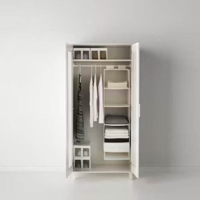 SKUBB Storage with 6 compartments, white