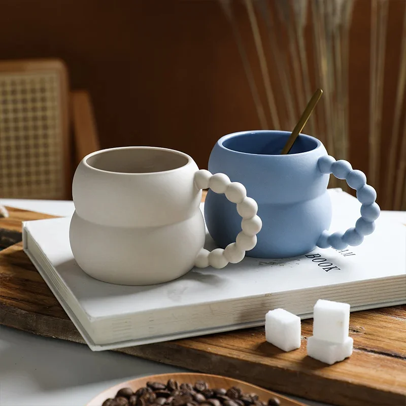 Nordic Style Ceramic Mug Coffee Mug Couple Breakfast - Temu